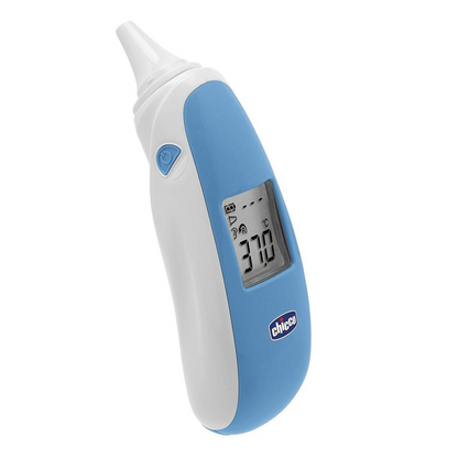 CHICCO Comfort Quick bezkontaktný ušný teplomer + 20 nadstavcov a puzdro