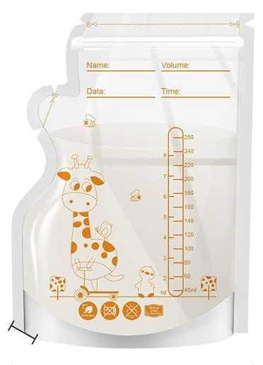 Vrecká na uchovávanie materského mlieka 60 ks 250 ml