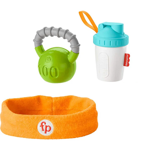 FISHER-PRICE Baby Biceps set gantere, shaker, bandă