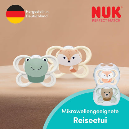 NUK Macko Pú Air silikónový cumlík 0-6m x2