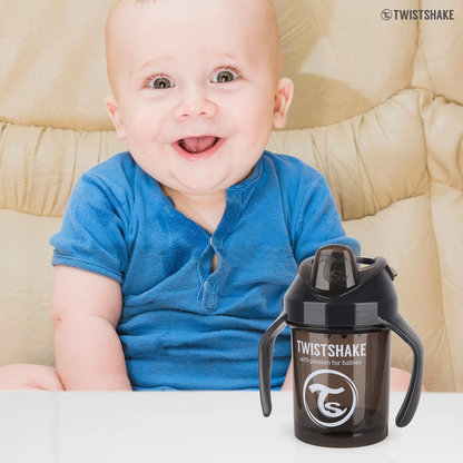 TWISTSHAKE Mini Cup nerozlievací pohár s náustkom a mixérom 230 ml 4 m+