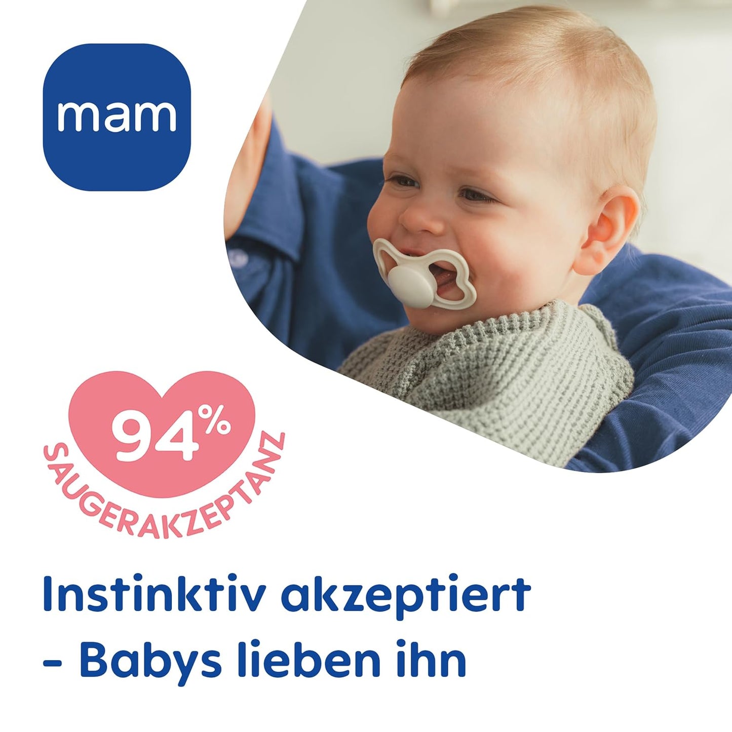 MAM Supreme silicone pacifier ×2, 16m+