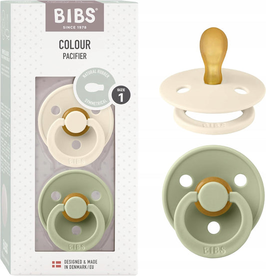 BIBS COLOUR cumlíky 2pack kaučuk 0-6 msc
