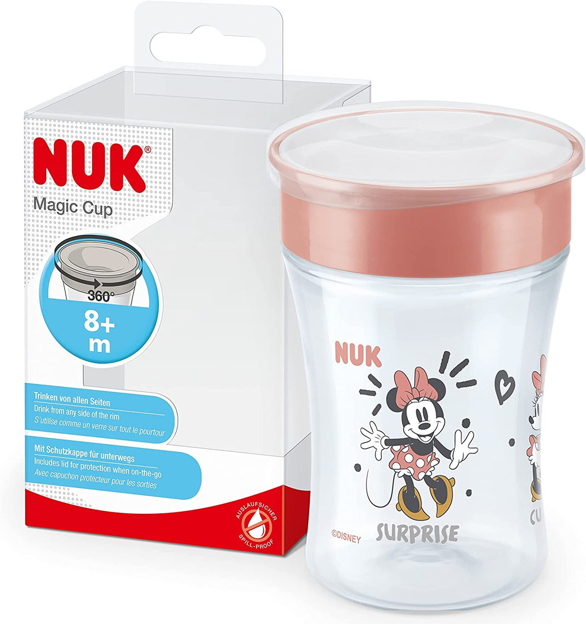 NUK Magic Cup HRNČEK NEKAPAJÚCI náustok 360° 230 ml