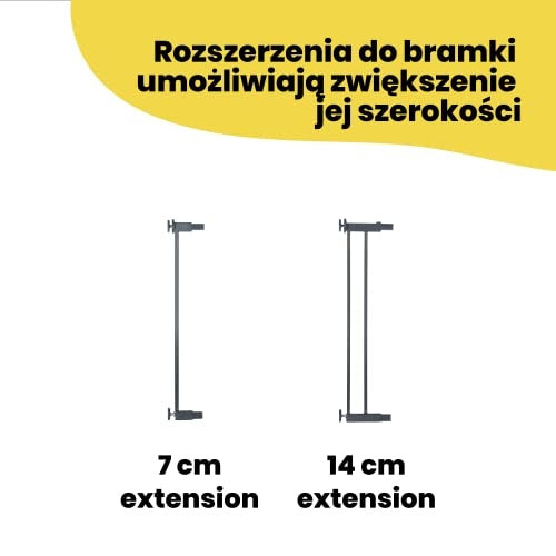 Safety 1st Easy Close Metal bramka rozporowa 73-80 cm czarna