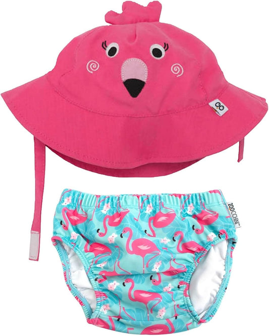 ZOOCCHINI plienka na plávanie + klobúčik 3-6msc