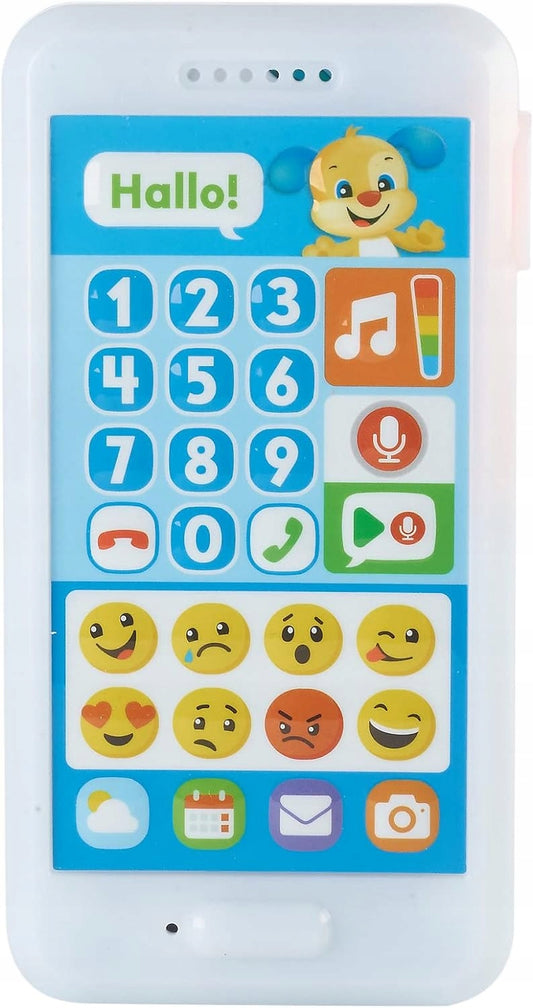 FISHER-PRICE FPR14 "nahraj správu" interaktívny smartfón NEMECKÝ JAZYK