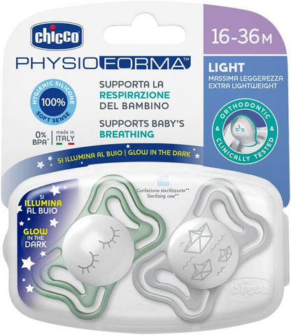 CHICCO PhysioForma cumlíky x2 16–36 mes. SVETIELKUJÚCE