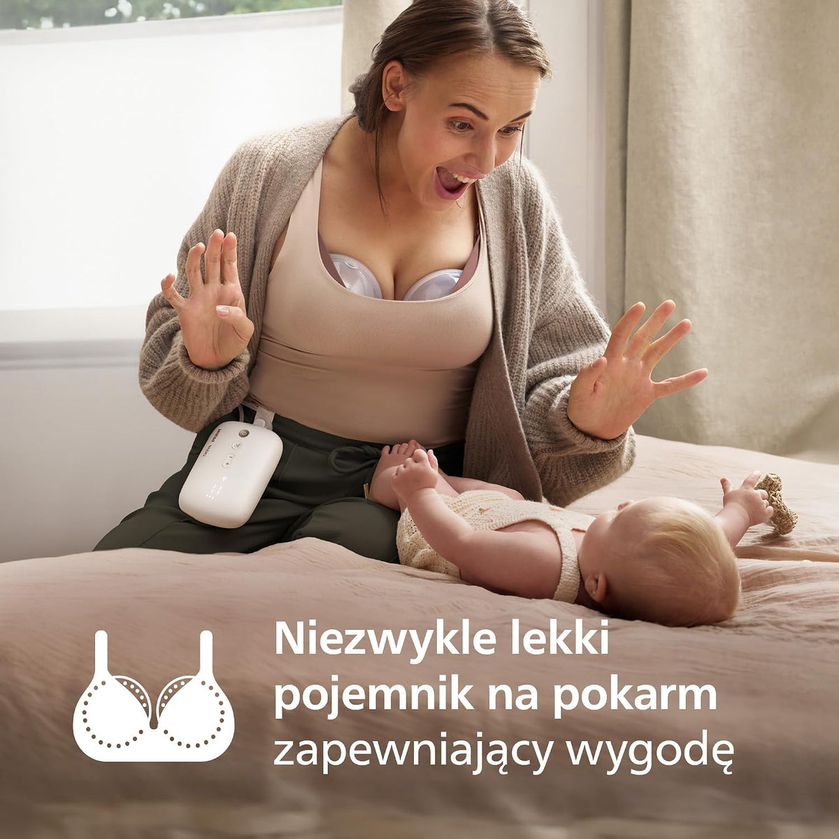 PHILIPS AVENT dvojitá odsávačka mlieka do mušlí HANDS-FREE SCD553/11
