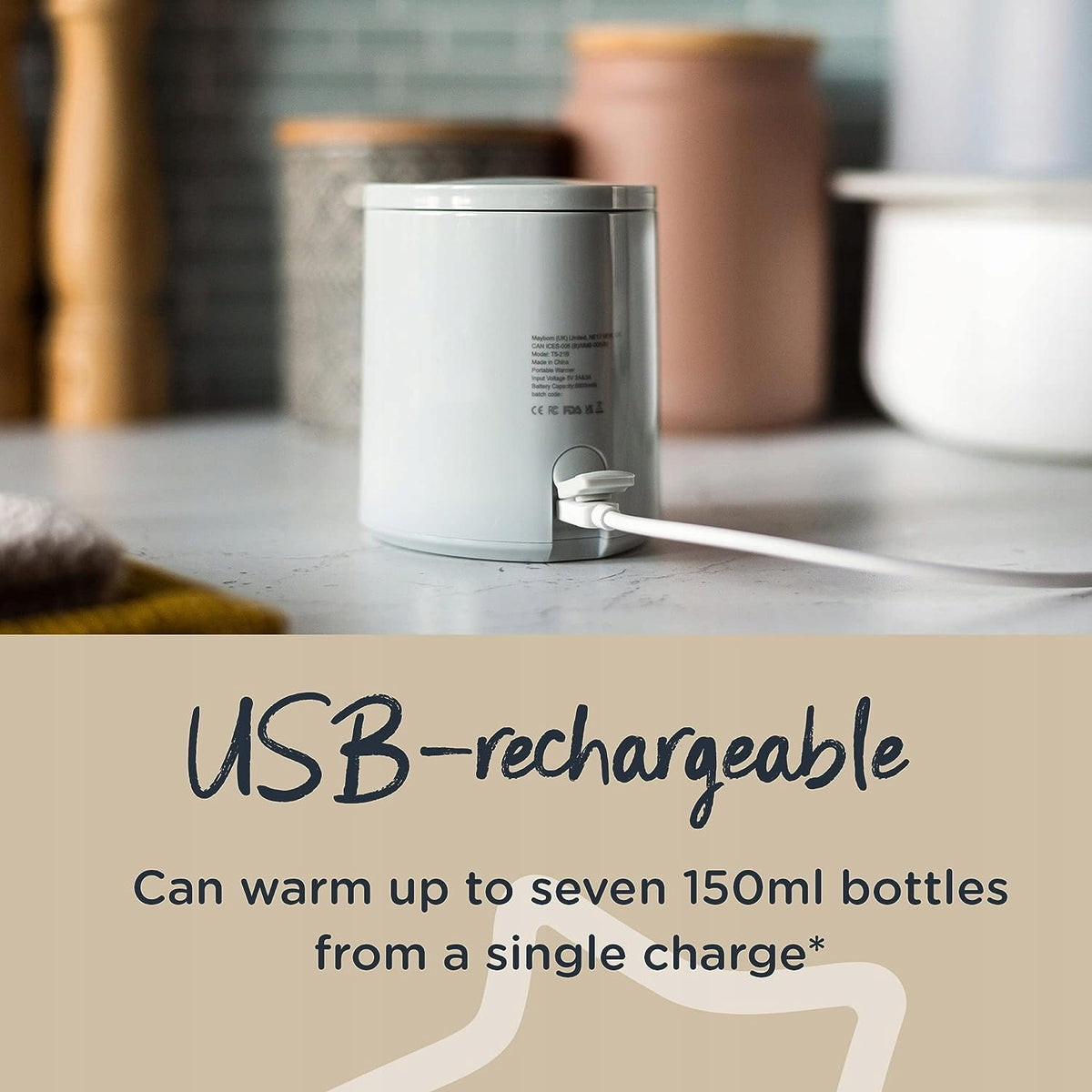 TOMMEE TIPPEE LetsGo cestovný ohrievač USB