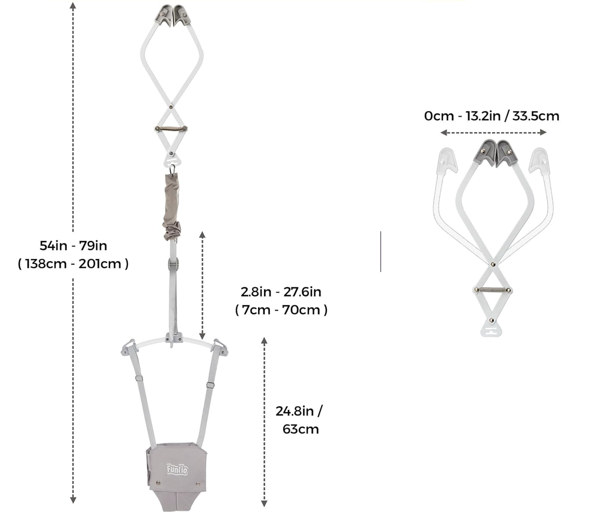 FUNLIO Hop skákadlo do dverí 6 – 24 mesiacov do 18 kg