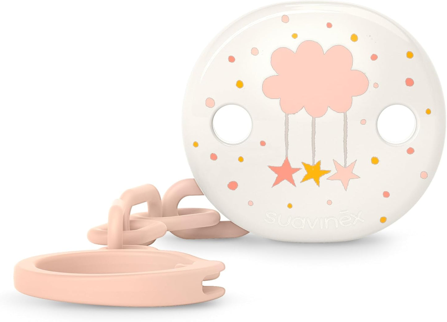 SUAVINEX Dreams pacifier holder with clip 0+