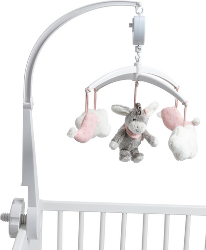 STERNTALER Oslík Emmi kolotoč s hracím mechanizmom nad postieľku "O
