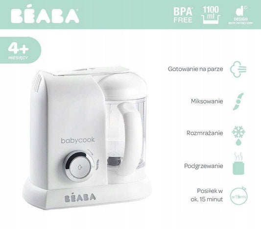 BEABA Babycook ROBOT KUCHENNY 4w1 parowar, mikser