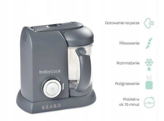 BEABA Babycook ROBOT KUCHENNY 4w1 parowar, mikser, podgrzewacz, rozmrażacz