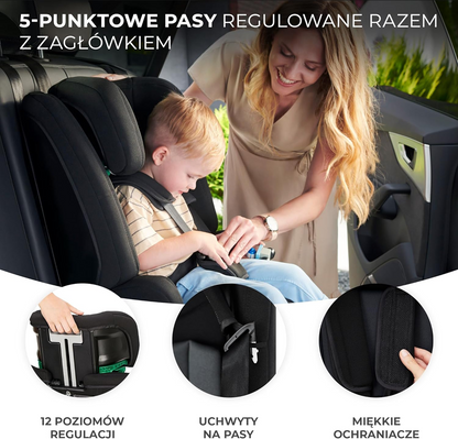 KINDERKRAFT SAFETY FIX 2 i-Size autosedačka 9–36 kg, skupina 1/2/3, ISOFIX
