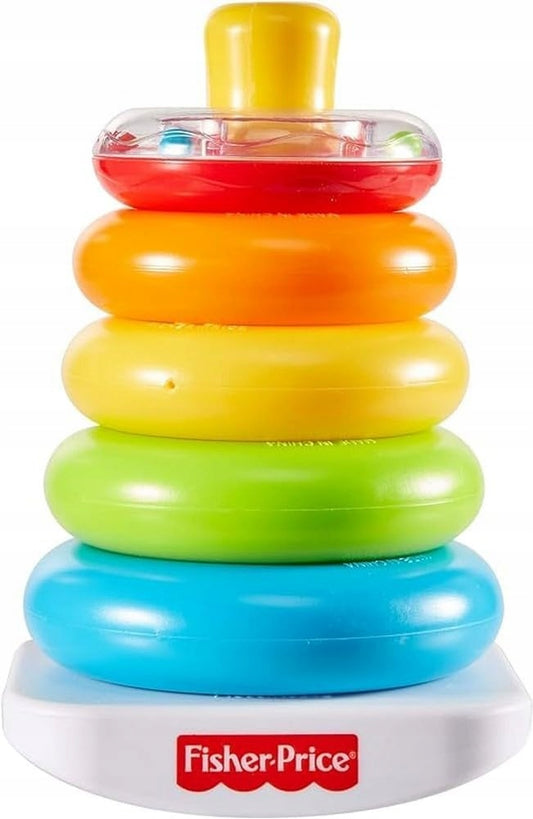 FISHER-PRICE Rock-a-Stack piramidă cu zornăitoare 5 inele 20 cm
