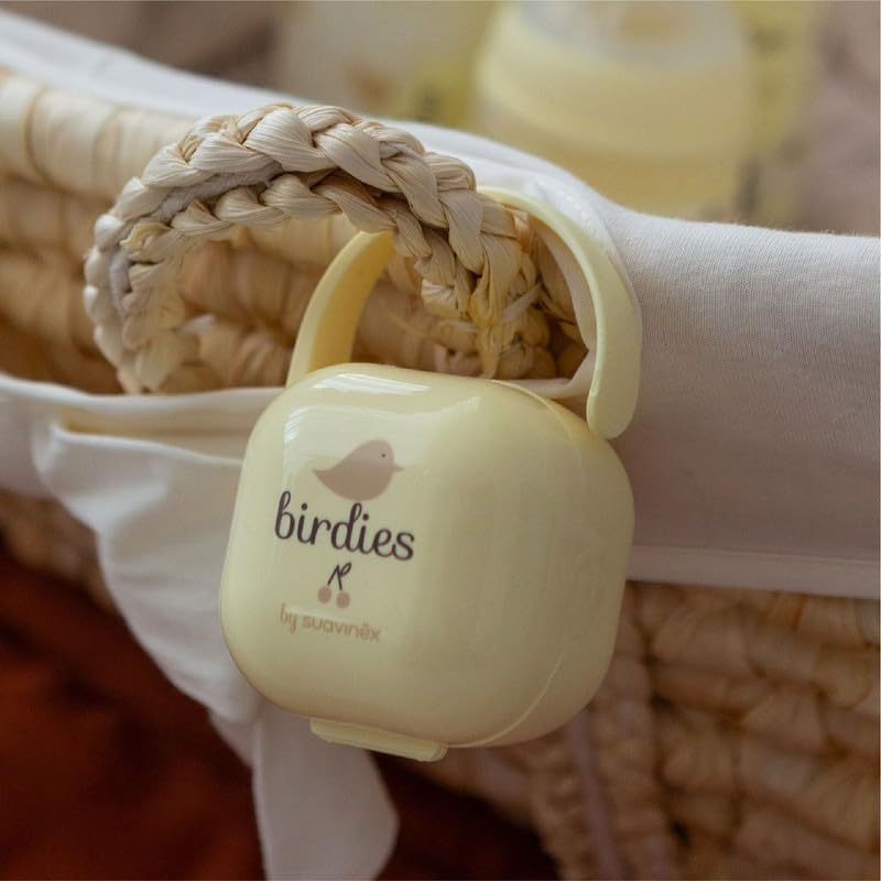 SUAVINEX Birdies case for 2 pacifiers