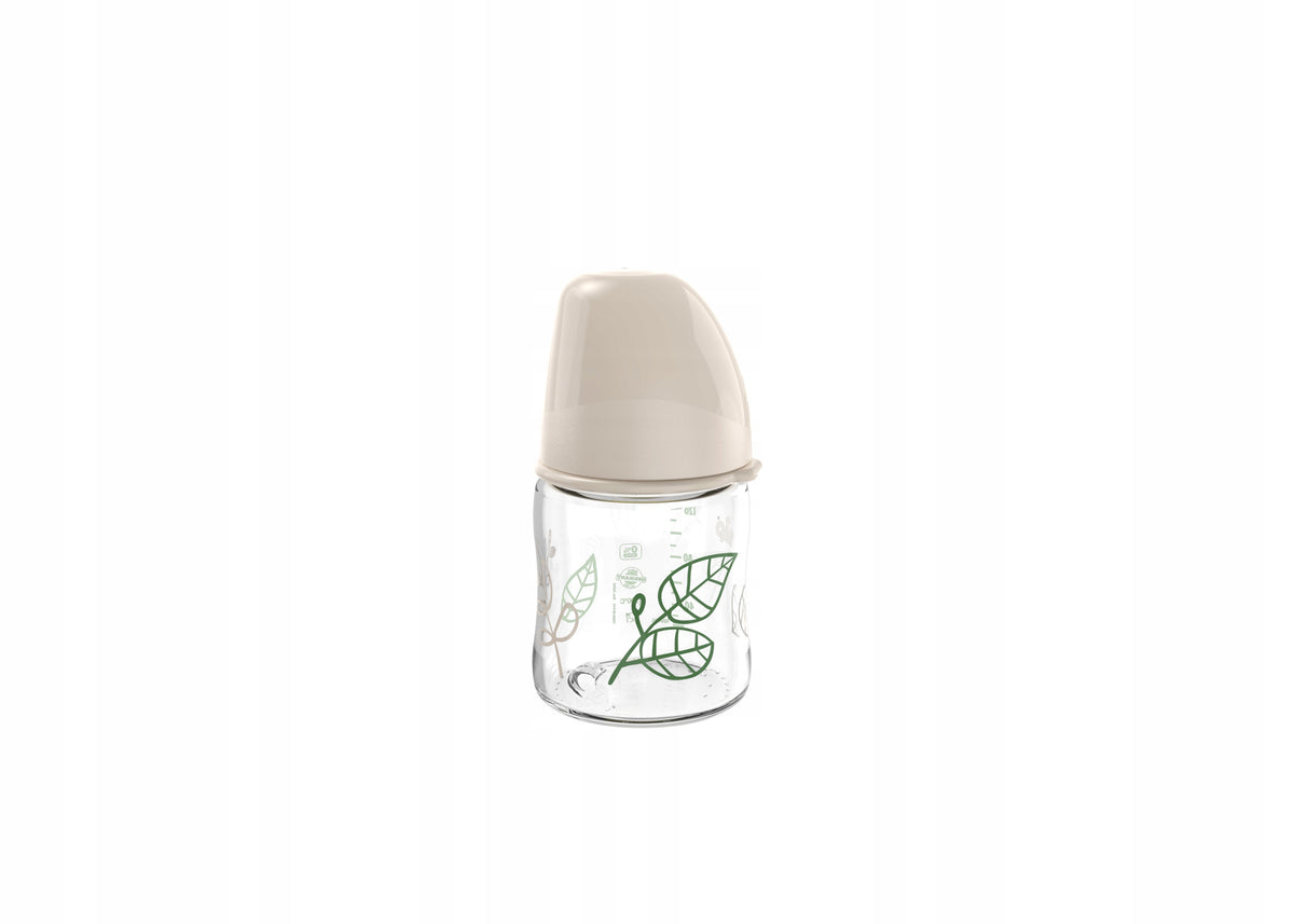 NIP Cherry Green sklenená fľaša 120 ml 0+ latexový cumlík S