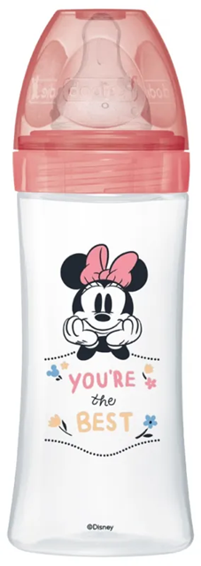 DODIE fľaša 330 ml cumlík 3 rýchly prietok 6 m+ DISNEY MINNIE