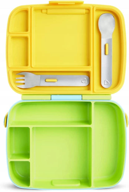 MUNCHKIN Bento Box broodtrommel + bestek, 5 vakken