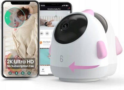 SIMSHINE Baby Pro elektronická video pestúnka 2K FHD + stojan