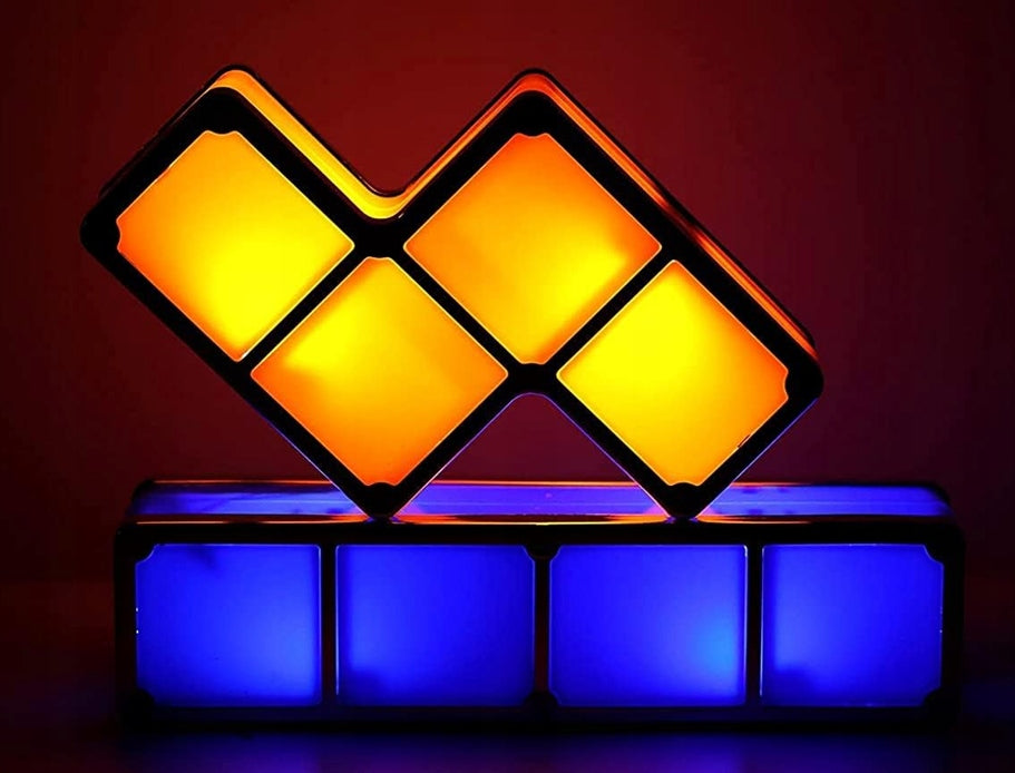 JUSTUP The Magic Block LED nočná lampička, 7 dielov, 7 farieb TETRIS
