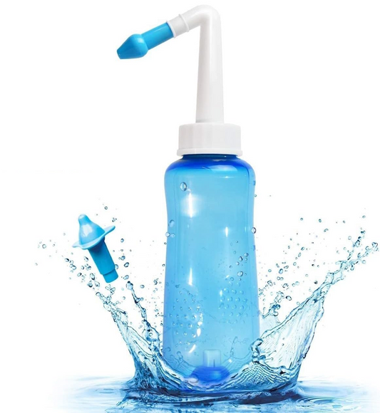 HOUDIAN Neti Poti nosový irigátor pre deti a dospelých 2 nadstavce 300 ml