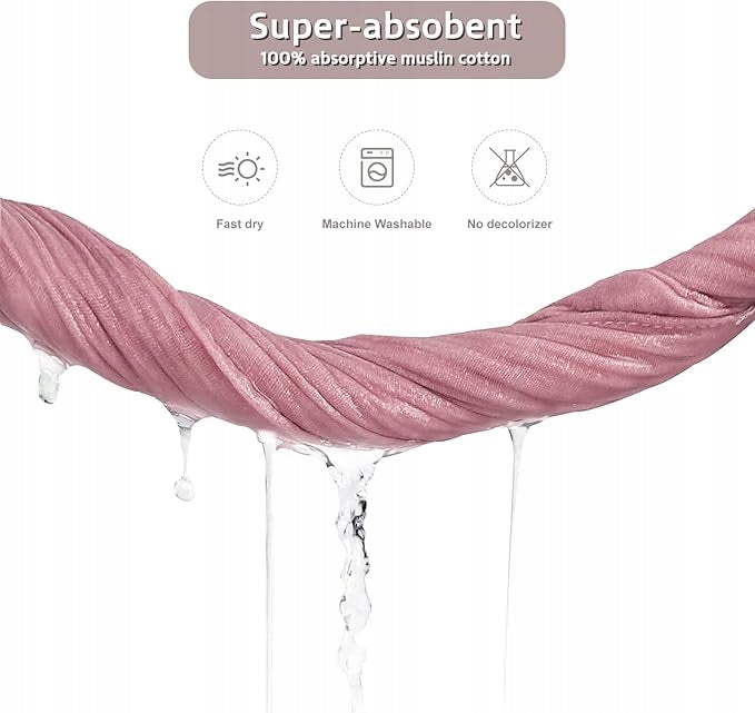 LULU MOON mušelínové podbradníky typu bandana na patentky 0–36 mesiacov x8