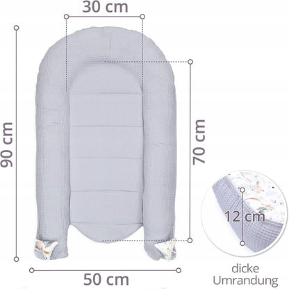 TOTSY BABY kokon niemowlęcy gniazdo 90 x 50