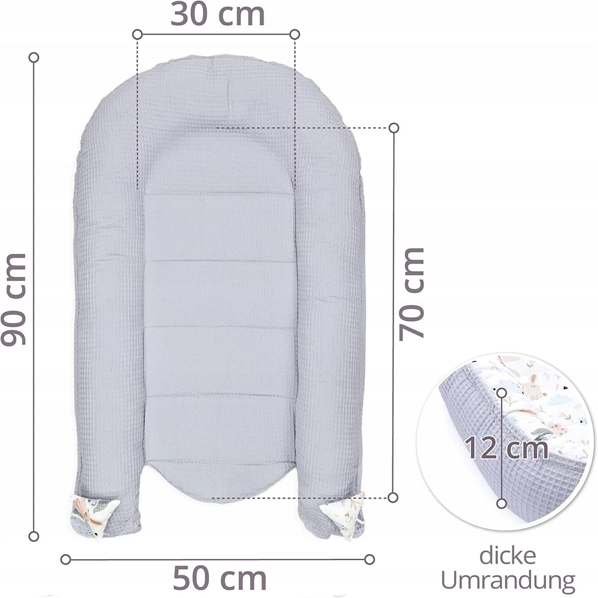 TOTSY BABY detské hniezdo kokon 90 x 50