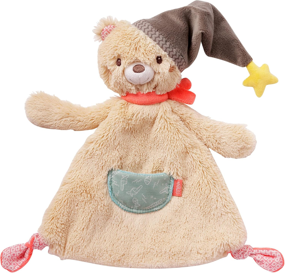 FEHN Urso Bruno comforter peluche manta 27 x 27 cm