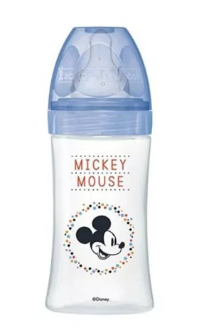 Μπιμπερό DODIE 270 ml 0-6 μηνών, θηλή 2, μέτρια ροή, MICKEY – φωτογραφία προϊόντος 2