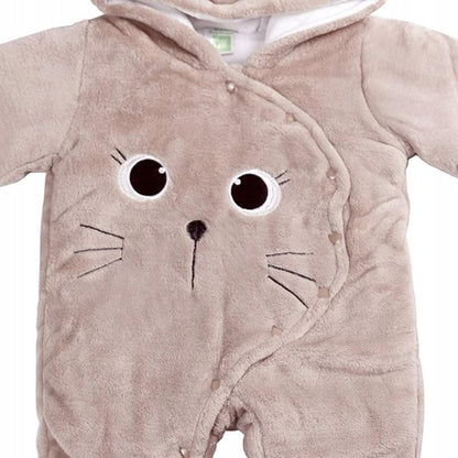 JIAMY zimný overal s kapucňou 6-9 mesiacov 56 cm MAČKA