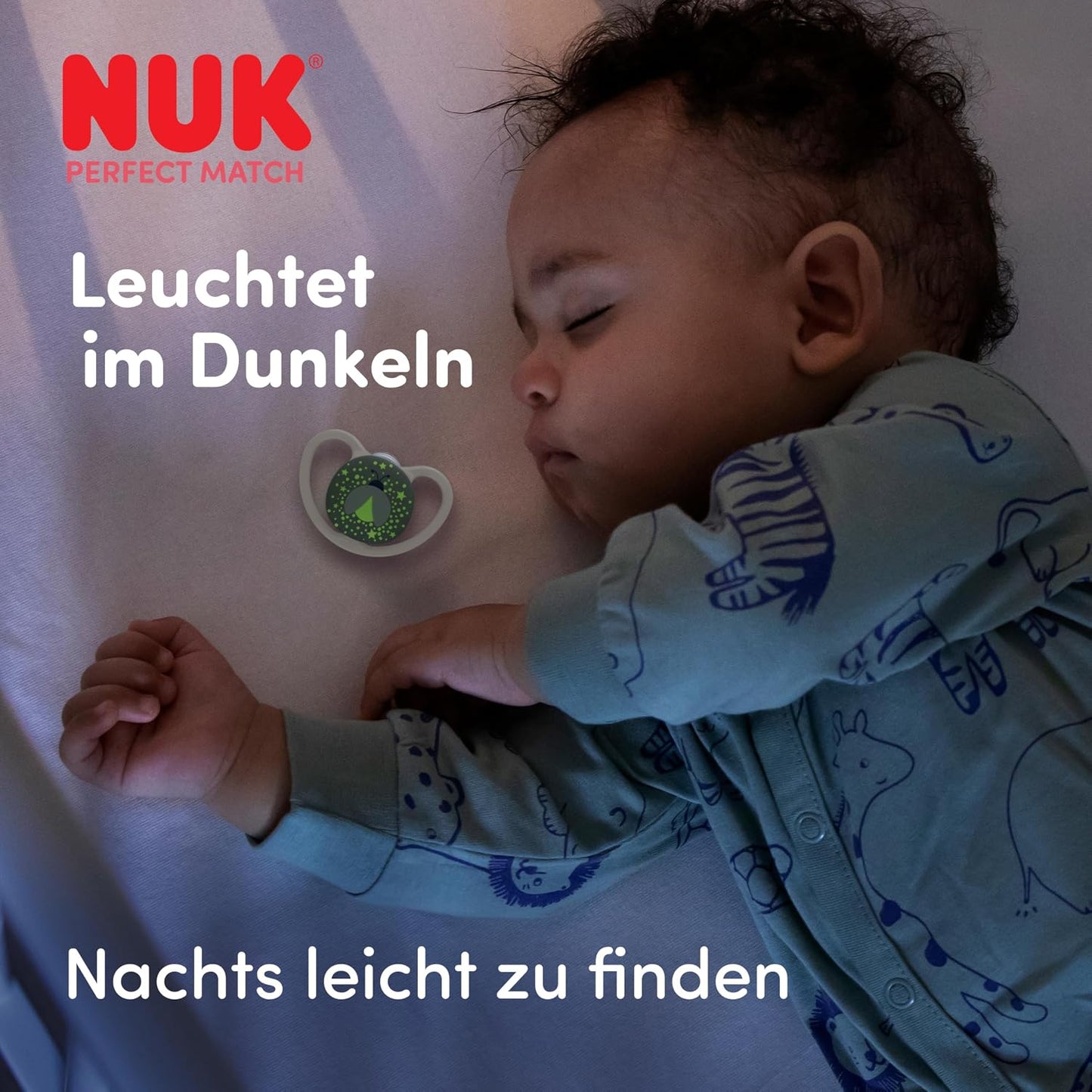 NUK Perfect Match Air Night suzetă de calmare 0-6m x2