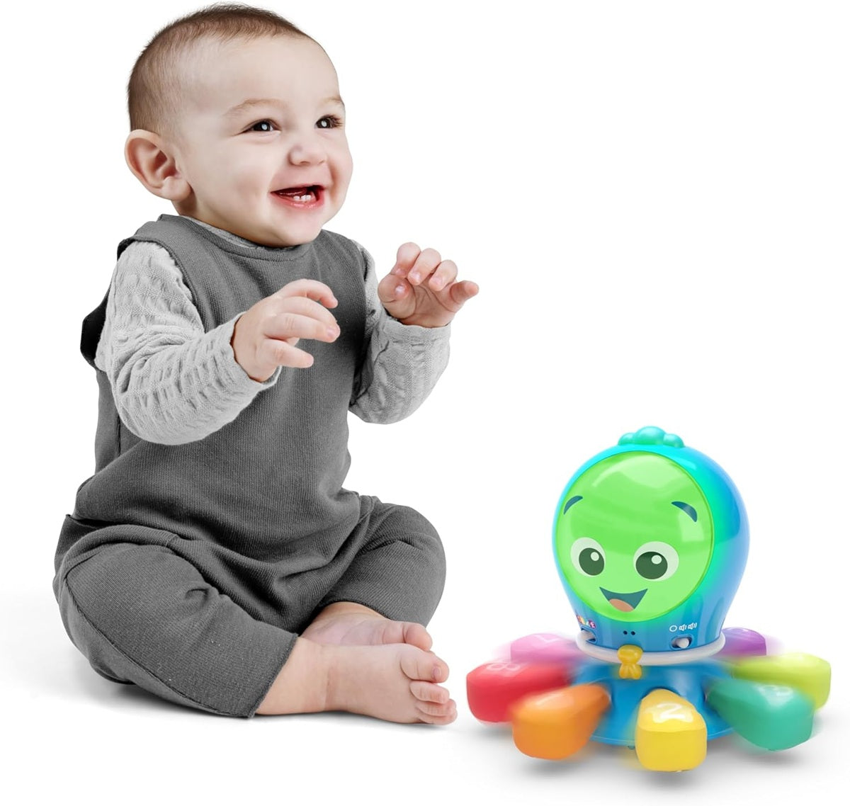 BABY EINSTEIN interaktívna CHOBOTNICA frázy melódie svetlá pohyb 4 jazyky