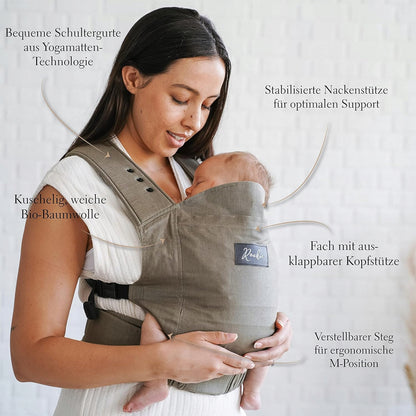 ROOKIE ergonomický nosič 3-15kg ORGANIC