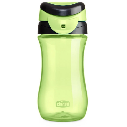 CHICCO Kids Cup láhev pohárek s tvrdým náustkem 350 ml 2 roky+ rychlý průtok
