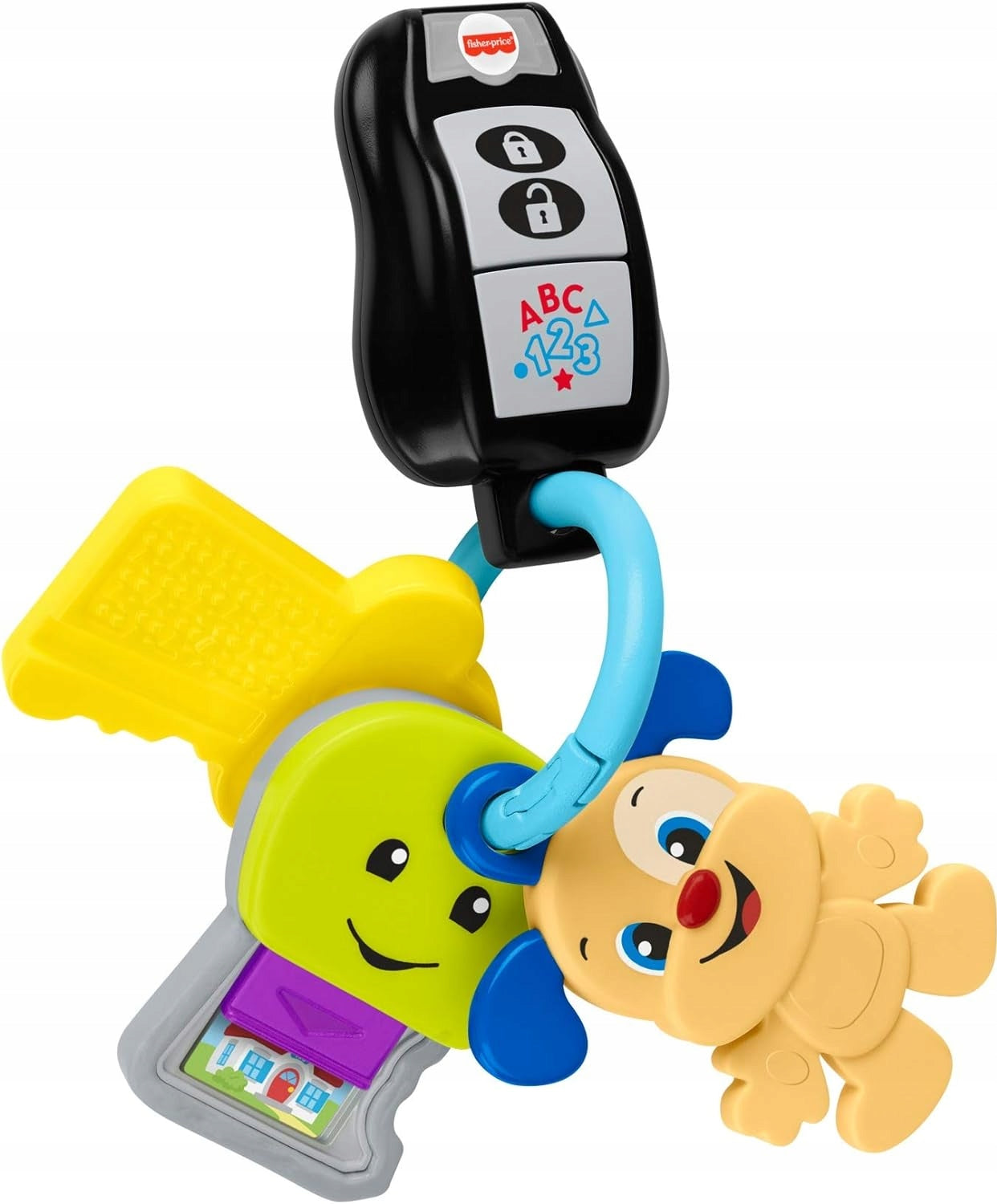 FISHER-PRICE interaktívne kľúče od auta s príveskom, nemecká verzia