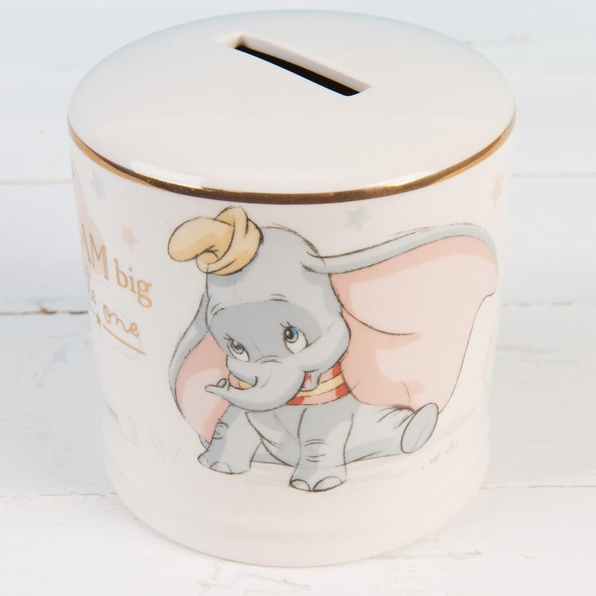 WIDDOP & Co Disney keramická pokladnička Slon Dumbo 8,5 × 8,5 cm