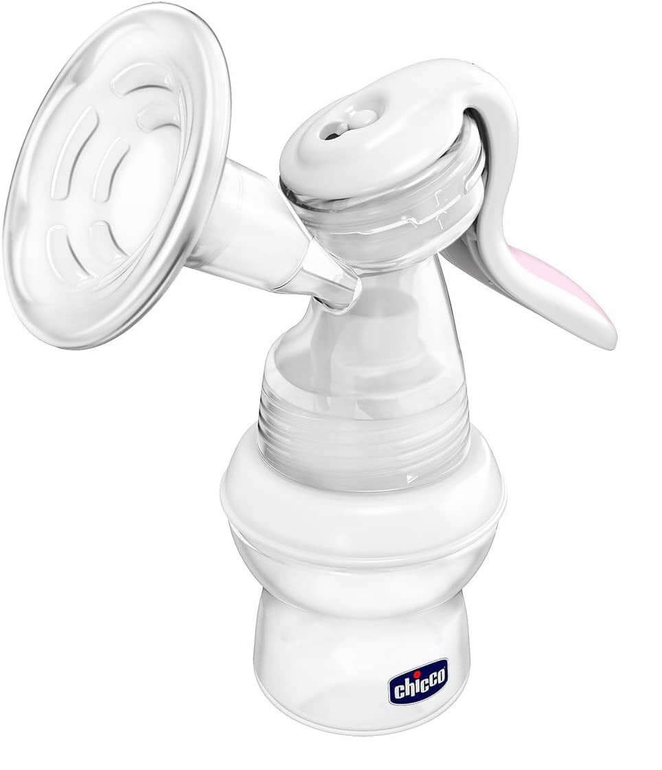 CHICCO Natural Feeling LAKTATOR RĘCZNY 150 ml ręczny laktator z butelką 150 ml, smoczkiem i ergonomicznym uchwytem