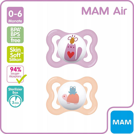 MAM AIR succhietto calmante x2 0-6m