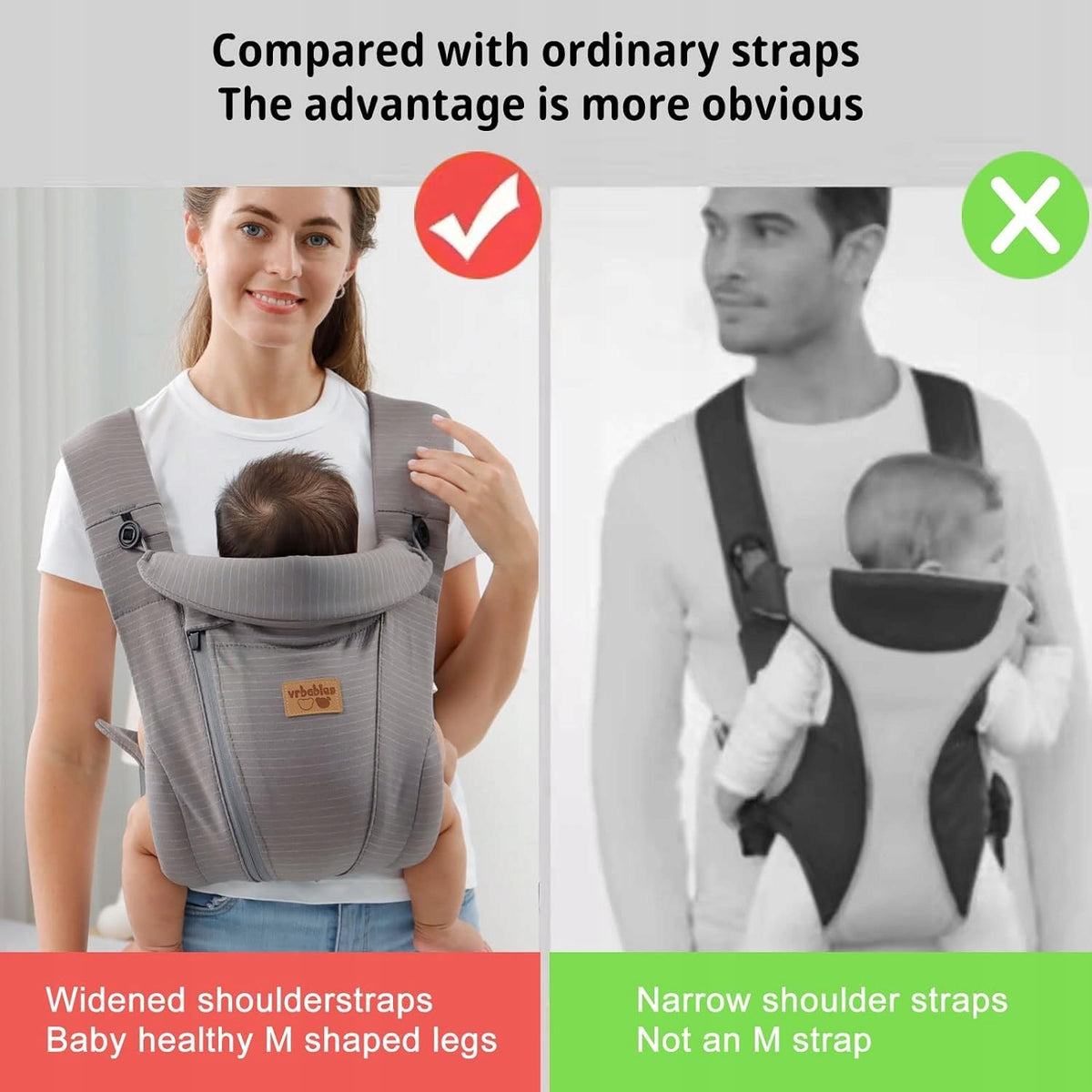 VRBABIES ergonomické nosičské nosidlo
