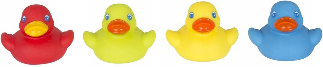 PLAYGRO Bright Baby Duckies gumené kačičky do kúpeľa 6 m+ 4 kusy