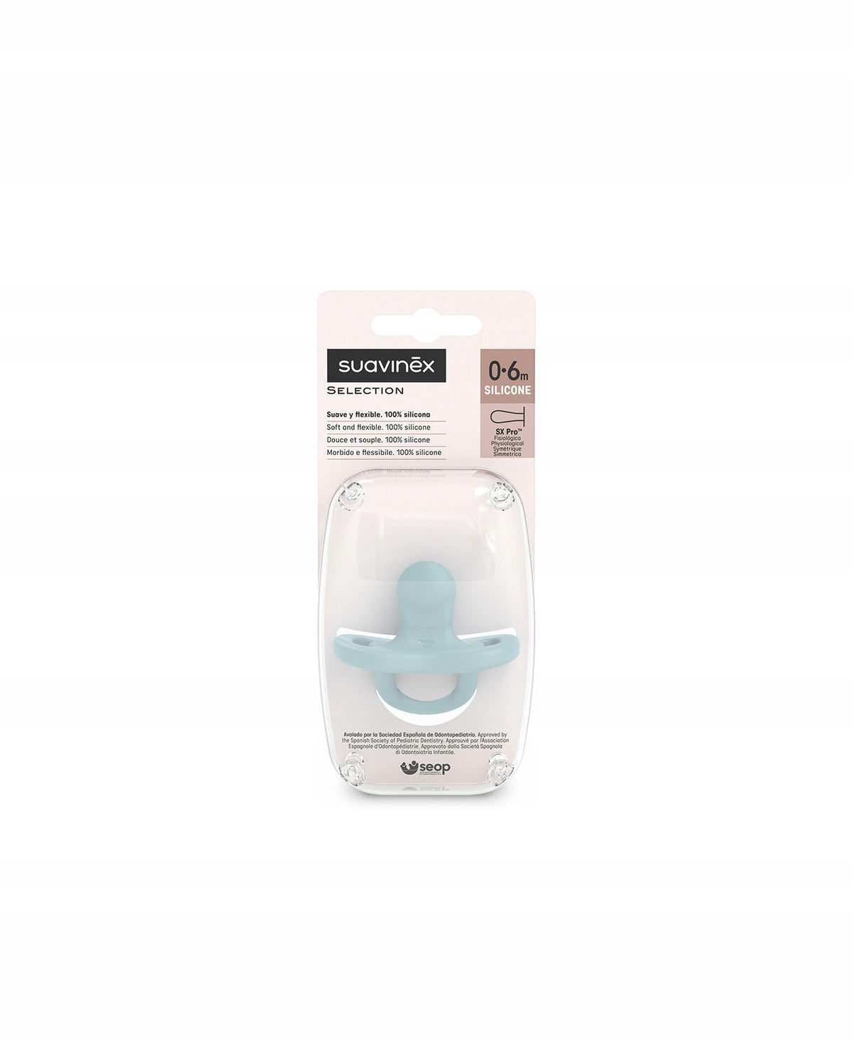 SUAVINEX cumlík SELECTION SX PRO silikón 0-6m