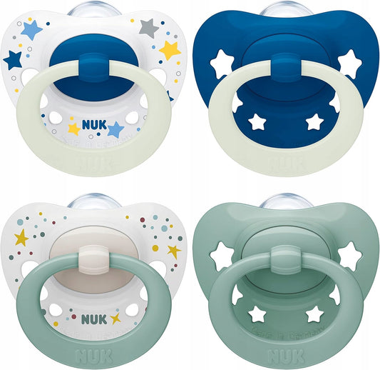 NUK SIGNATURE Day&Night smoczek uspokajający x4 0-6msc