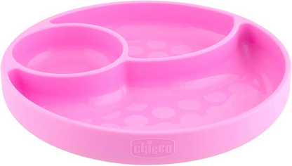 CHICCO Easy Menu silikónový trojdielny tanier s prísavkou 12 m+