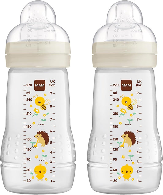 MAM Easy Active súprava fliaš 2 × 270 ml, vek 0+, cumlík 1, LÚKA