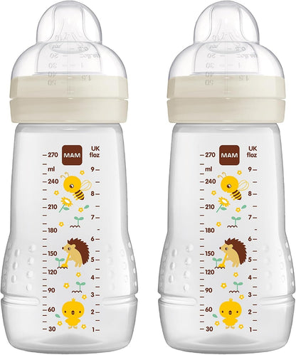 MAM Easy Active súprava fliaš 2 × 270 ml, vek 0+, cumlík 1, LÚKA