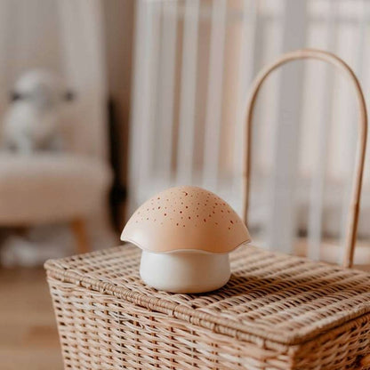 PABOBO Mushroom projektor hviezd s melódiami a senzorom plaču HUBA